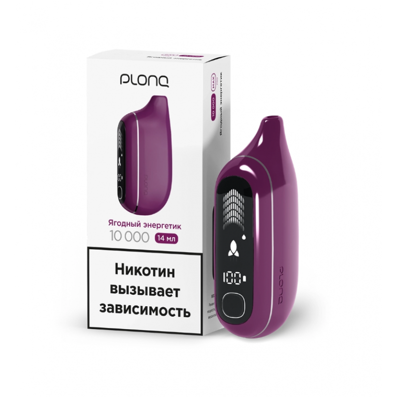 Фото и внешний вид — ЭСДН Plonq MAX PRO вкус ЯГОДНЫЙ ЭНЕРГЕТИК до 10000 затяжек