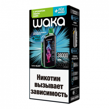 WAKA BLAST 38000 - Лимон Лайм + Лёд