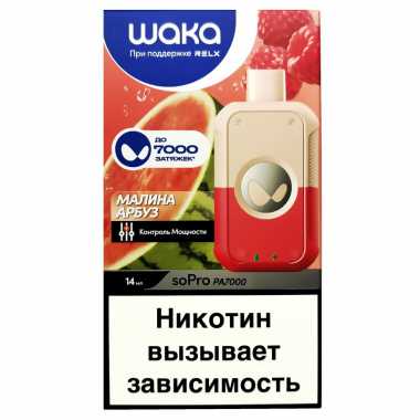 WAKA 7000 - Raspberry Watermelon - Малина Арбуз